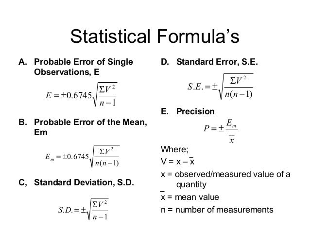 standard deviation